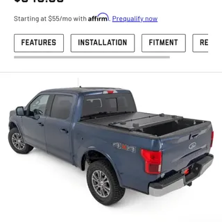 Photo of 5'7"×5'7" OEM Ford tri fold low pro bed cover