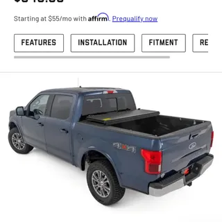 Photo of 5'7"×5'7" OEM Ford tri fold low pro bed cover