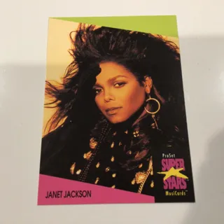 Photo of Janet Jackson #66 Vintage Music Card , Dated 1991