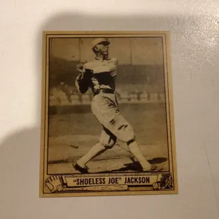 Photo of 1940 Play Ball Shoeless Joe Jackson #225 Replica Baseball Card