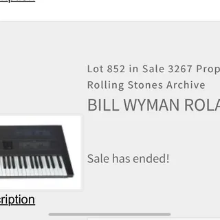 Photo of ROLLING STONES YAMAHA KEYBOARD - BILL WYMAN COLLECTION