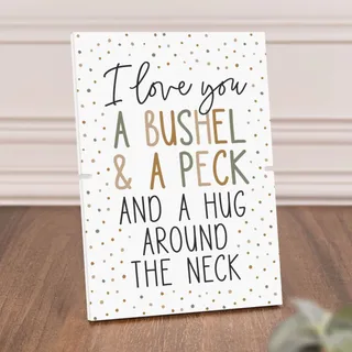 Photo of "A Bushel & A Peck" Story Board Linkable Stand-Up Frame Minimalist Decor New
