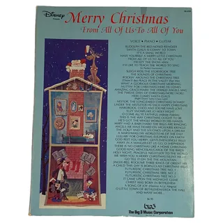 Photo of Vintage 1979 Disney Merry Christmas From All Of Us To All Of You Sheet Music