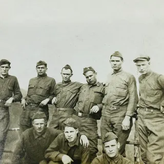 Photo of Early 1900s RPPC WWI US Army Military Servicemen Pose Burg Pyrmont Germany PA9