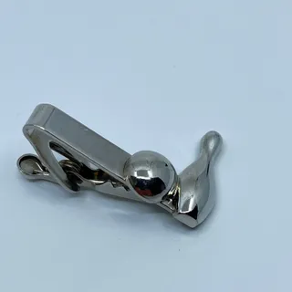 Photo of VTG Silver Tone Bowling Pin Ball Tie Clip Tie Pin SC3