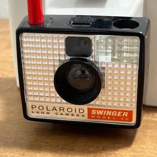Photo of Vintage Polaroid Swinger Model 20 Land Camera Instant Camera w/ Strap TB8-2