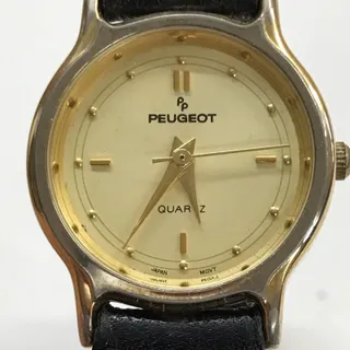 Photo of Peugeot Women's Wristwatch 3/4" Face Black Nappa Calf Band Needs New Battery