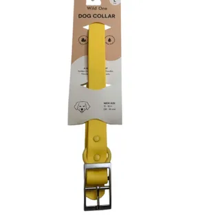Photo of Large Wild One Dog Collar All Weather Durable Flex-Poly Yellow 15-18" Neck