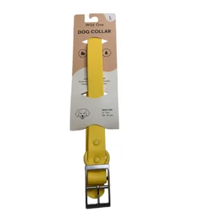 Photo of Large Wild One Dog Collar All Weather Durable Flex-Poly Yellow 15-18" Neck