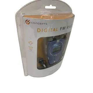 Photo of iconcepts Digital FM Radio Sealed New Earphones LCD Clock
