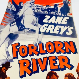 Photo of 1937 Zane Grey's Forlorn River Original Pressbook Poster Larry Crabbe 11x17 FL1