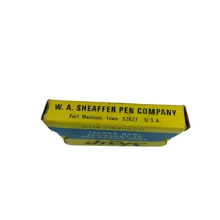 Photo of Vintage Sheaffer Skrip Ink Cartridge 5 -Pack Washable Blue