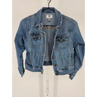 Photo of Old Navy Girls Sz L (10-12) Button Up Blue Jean Denim Jacket