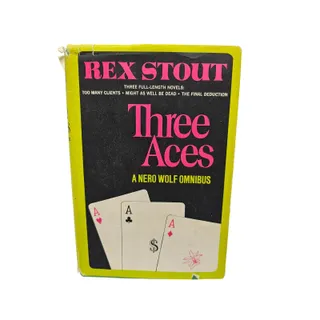 Photo of Three Aces by Rex Stout 1971 A Nero Wolf Omnibus Hardcover
