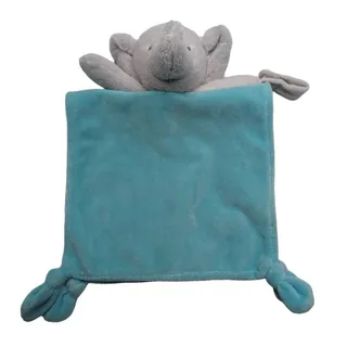 Photo of Carters Blue Grey Elephant Satin Security Blanket Baby Lovey Plush