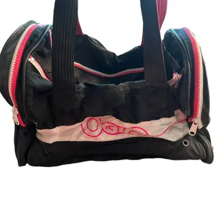 Photo of Vintage 80’s Ogio The Original Locker Gym Bag SV Black Neon Pink The Big Zip
