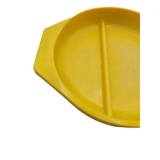 Photo of Vintage 1987 Playskool Baby Bowl and Plate Set Bright Yellow