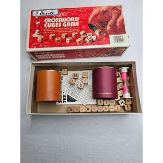 Photo of Vintage Scrabble Crossword Cubes Game 1976 Selchow & Righter - Complete