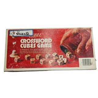 Photo of Vintage Scrabble Crossword Cubes Game 1976 Selchow & Righter - Complete