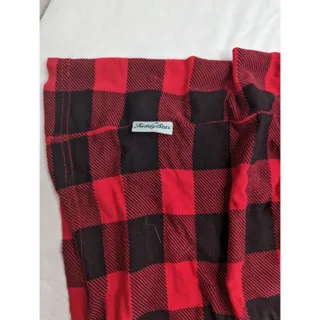 Photo of Kiddy Star Carseat Cover Stretchy Red Black Buffalo Plaid