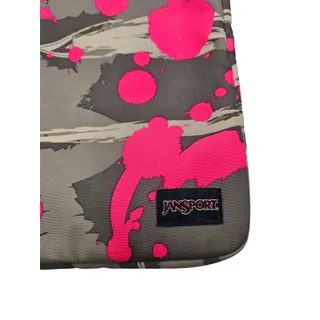 Photo of JanSport Computer Case Sleeve Padded Pink gray Splatter Design 11x15 10in