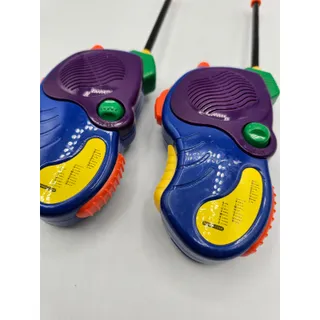 Photo of Vintage 1990s Two Way Walkie Talkie Handheld Radios Colorful
