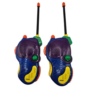 Photo of Vintage 1990s Two Way Walkie Talkie Handheld Radios Colorful
