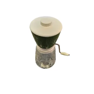 Photo of Vtg Federal Housewares Chicago Green Top Crank Kitchen Grinder Nut Chopper