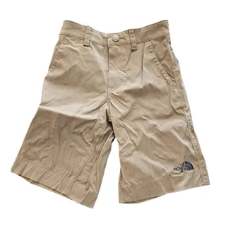 Photo of The North Face Boys Sz M Athletic Hiking Shorts Khaki Beige Flashdry