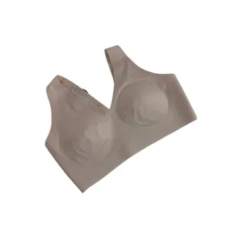 Photo of Medium Vanity Fair New Sleek Smooth Wireless Pullover Bra Beige 72037