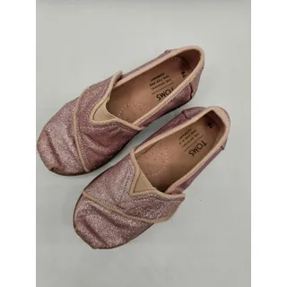 Photo of Toms Toddler Girls Sz 9 Classic Slip On Flats Light Pink Glitter