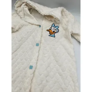 Photo of Vintage Disney Lullabye Land Baby Sz 0-3M One Piece Terrycloth Pajama Daisy Duck