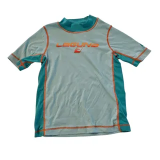 Photo of Laguna UV Guard Boys Sz 4T Loose Fit Short Sleeve Rashguard Swimsuit Top