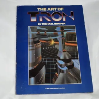 Photo of The Art of Tron rare movie design book 1st edition /printing 1982 sci-fi Bonifer