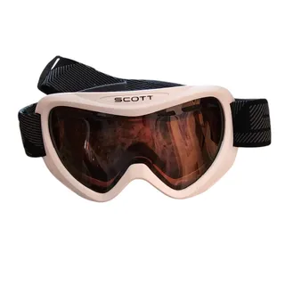 Photo of Scott ACS White Snow Ski Snowboard Goggles Adjustable Fit Amber Goggles