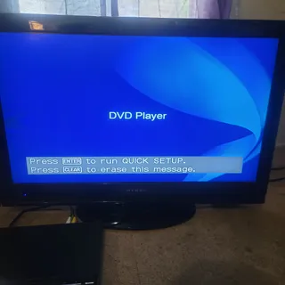 Photo of Dynex television and Sony dvd player