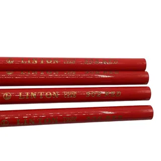 Photo of Lot of 4 Vintage Linton Multi-Color Thick Lead Drawing Pencils Red 302 NOS