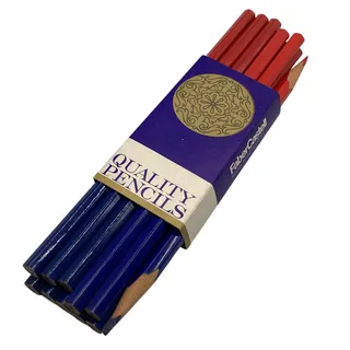 Photo of Vintage Lot of 10 Venus Unique Drawing Pencils 1211 Red/Blue New Old Stock