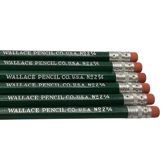 Photo of Vintage Lot of 6 Wallace Pencil Co. USA No. 2 2/4 Unused Wooden Pencils NOS