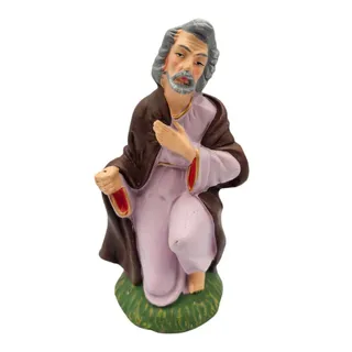 Photo of Vtg 1960s Paper Mache Christmas Nativity Figure Joseph Depose Fontanini