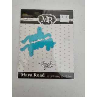 Photo of Maya Road Steel Craft Die Fanciful Thank You Script Cursive