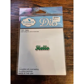 Photo of Elizabeth Craft Designs Steel Craft Die Hello Cursive 722