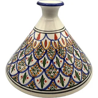Photo of Le Souk Ceramique Tagine Tabarka Hand-Painted Moroccan Ceramic Cookware Lid Only