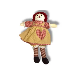 Photo of Vintage Raggedy Ann Rag Doll 21" Rustic Country Look Handmade