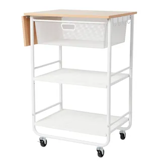 Photo of Brightroom Metal Rolling Serving/Utility/Storage Cart w/ Drawer and Shelves ($140) New in Box
