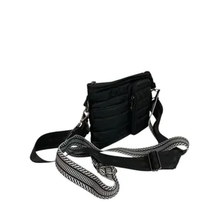 Photo of Think Rolyn Black Puffer Bag Crossbody Interchangeable Straps