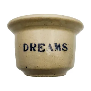 Photo of Handcrafted Beige Ceramic Stoneware Dreams 5.5" D Bowl Dish Pottery Signed