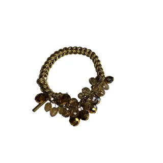 Photo of Kenneth Cole Stretch Bracelet Goldtone Iridescent Beads Chunky