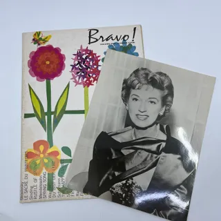 Photo of 1962 Bravo Music Magazine Signed Risë Stevens Program Centerfold & Photo TH7