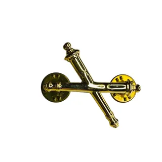 Photo of US Army Field Artillery Officer Insignia Pin 1.5" G-23